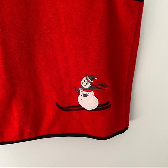 Cleo X-Mas Fleece Red Women's Vest Ugly Sweater- Size XL - Picture 6 of 9